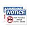 Signmission Non-Potable Water Do Not Drink, 14 in W x Rectangle, Plastic OS-2PACK-NS-P-1014-L-15092 - alternate 1